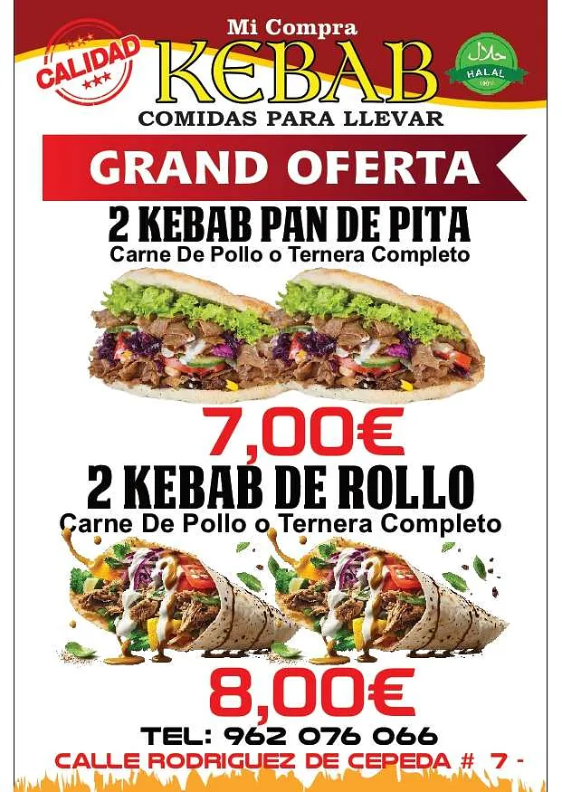 MI Compra Kebab promoción